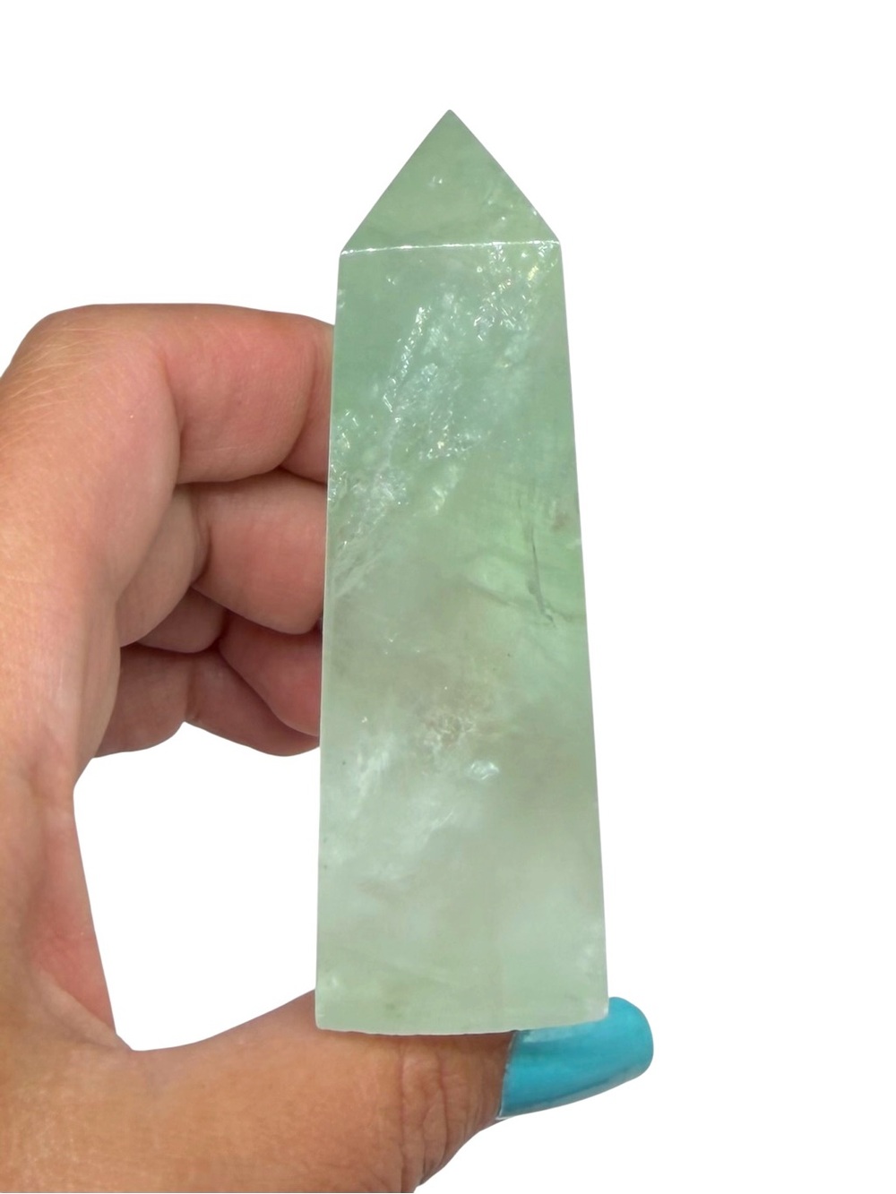 Green Fluorite Tower Natural Stone Crystal Decor Gift